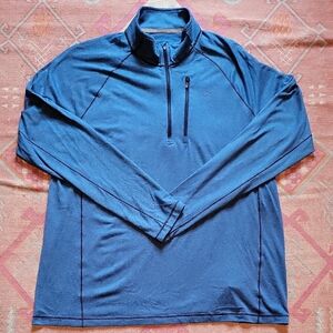 L.L. Bean Blue Quarter-Zip Pullover